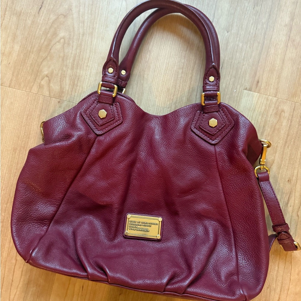 Marc By Marc Jacobs Francesca Burgundy Leather Shoulder Bag-like new! Very clean